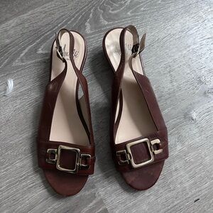 Brown Leather Women's Sandals
